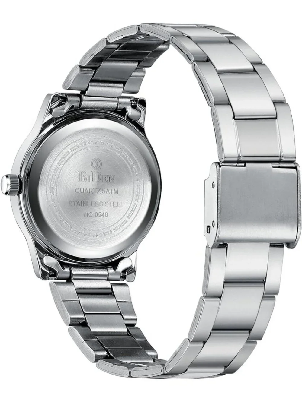 Men's Black Silver Analog Stainless Steel Professionals Waterproof Nurse Watch